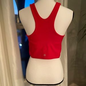 Athleta Candy Red Crop Top